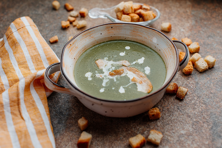 Суп со шпинатом и брокколи С собой