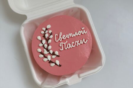 Бенто-торт к Пасхе № 2 с вербой