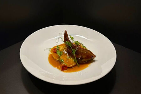 Телячий язык с картофелем