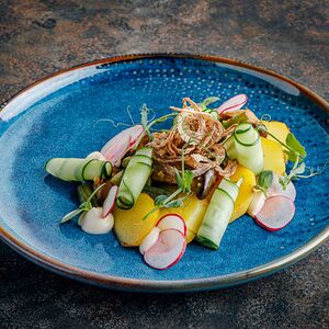 Салат с белыми грибами