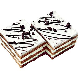 Пирожное - шоколадно сметанное