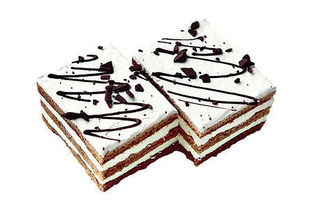 Пирожное - шоколадно сметанное