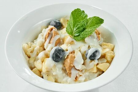 Каша с арахисовой пастой