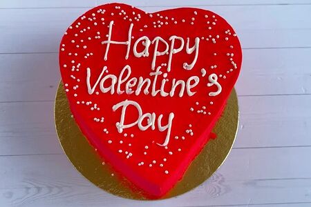 Бенто-торт День святого Валентина в форме сердца №101