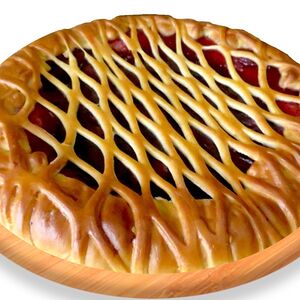 Пирог с малиновой начинкой