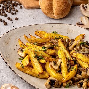 Տապակած կարտոֆիլ սնկով