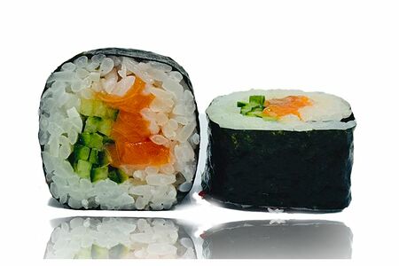 Лосось с огурцом