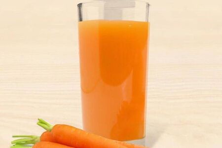 Морковный фреш с кокосовыми сливками