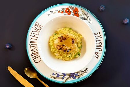 Пшенная каша с грушей и базиликом