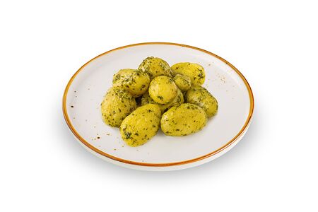 Картофель с соусом песто