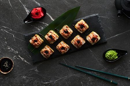 Жареный Сяке с фисташкой