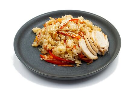 Тяхан с курицей