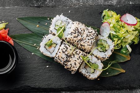 Русский ролл с масляной рыбой