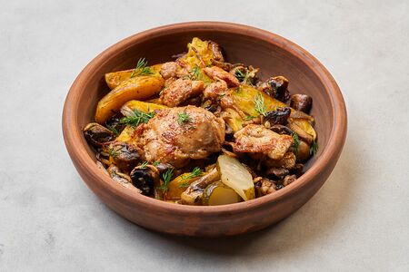 Жареха с курицей