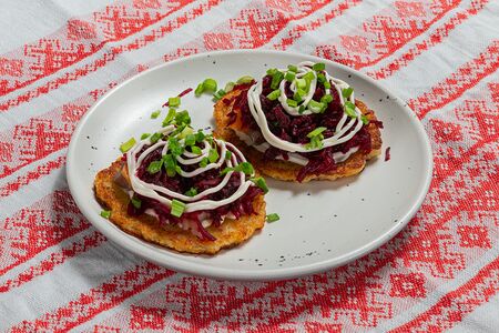 Драники под шубой