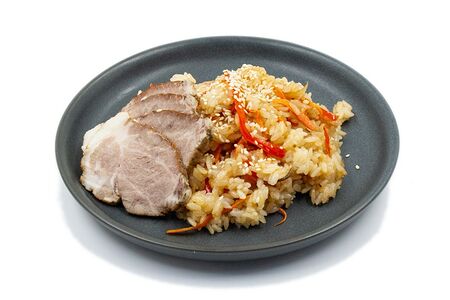 Тяхан со свининой