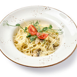 Паста сливочно-грибная