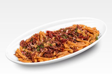 Казарече с томлеными щечками