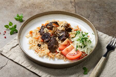 Узбекский плов с говядиной