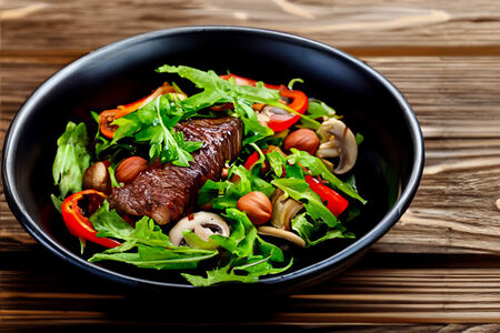 Салат с ростбифом