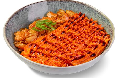 Wok Рис с креветкой и лососем