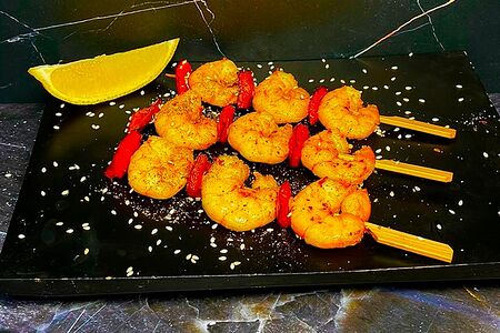 Креветки на шпажке