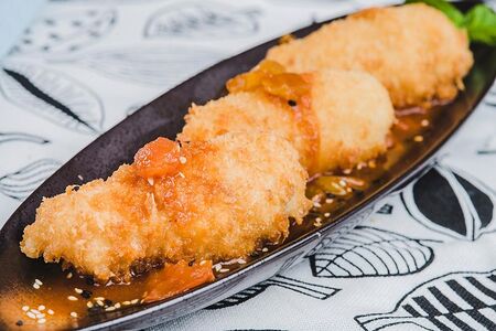 Филе трески с томатным кули