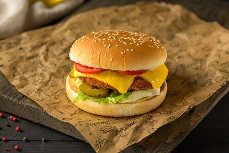 Бургер Gimza Grill с куриной котлетой