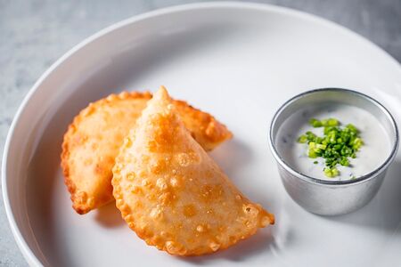 Чебуреки с крабом