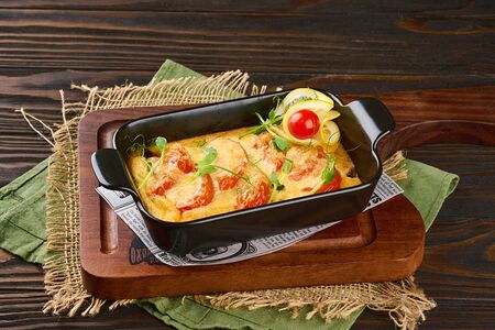 Сырная запеканка из окуня