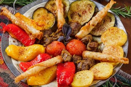 Садж-кебаб из баранины