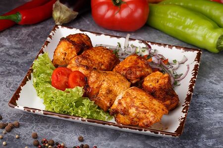 Куриное бедро на мангале