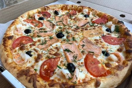 Пицца с морепродуктами