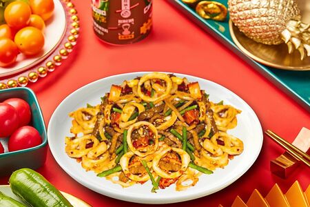 Говядина острая соломкой с кальмаром №407