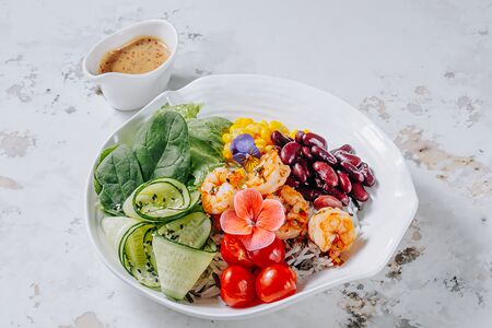 Боул с креветкой