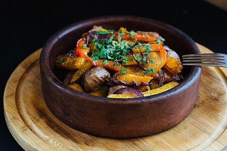 Оджахури из курицы с тыквой