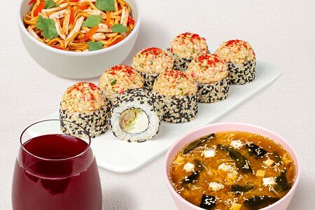 Бизнес-ланч Пикантный L с Фирменным морсом из черной смородины