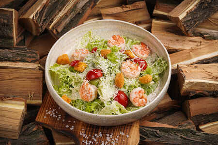 Салат Цезарь с креветкой