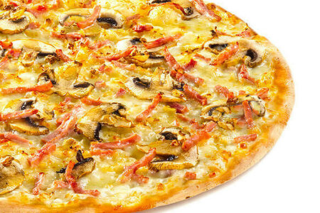 Пицца Вeтчина и грибы