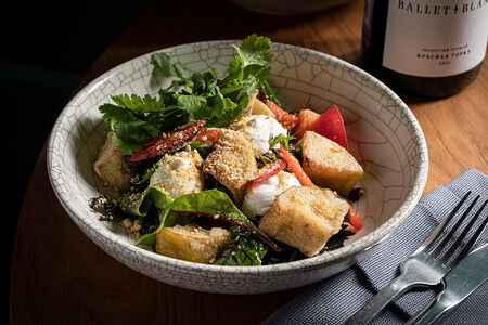 Салат с баклажанами и сливочным сыром