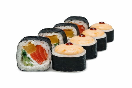 Запечённый ролл Ницца с лососем