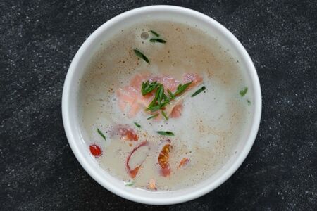 Норвежский суп с лососем