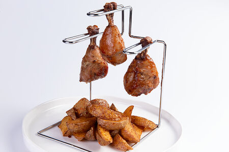 Ножки куриные в медовой глазури с запеченым картофелем