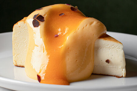 Баскский чизкейк с хурмой