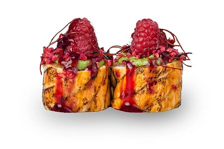 Ролл с малиной