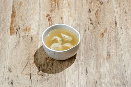 Супчик с мини-хинкали 