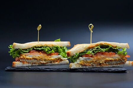 С куриной котлетой