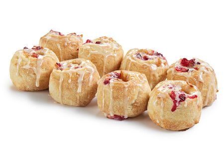 Скроллы с яблоком и брусникой