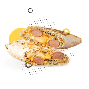 Шаур-дог сыр с сосисками