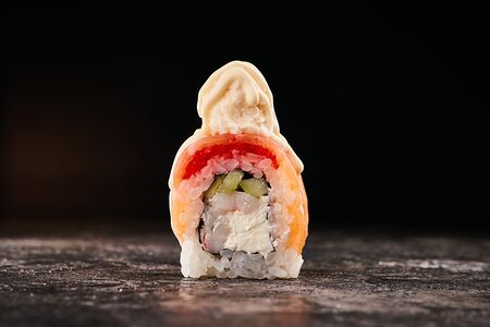 Ролл Краб, лосось, креветка